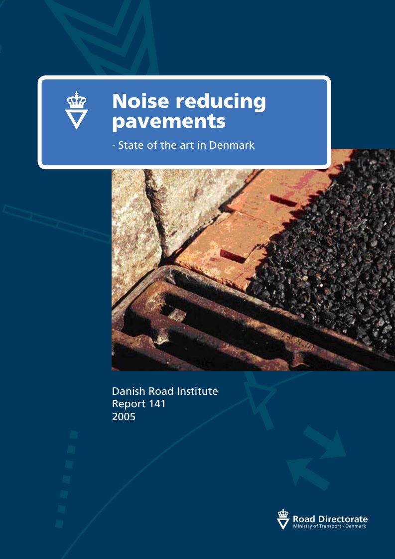 Noise reducing pavements